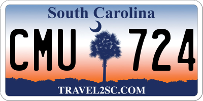 SC license plate CMU724