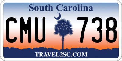 SC license plate CMU738