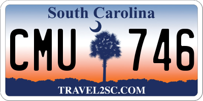 SC license plate CMU746