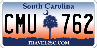 SC license plate CMU762