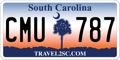 SC license plate CMU787