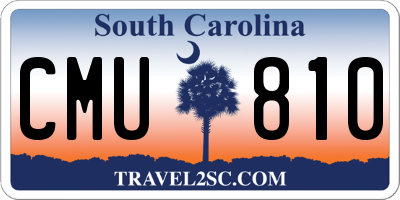 SC license plate CMU810