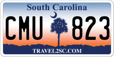 SC license plate CMU823