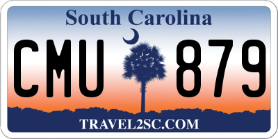 SC license plate CMU879