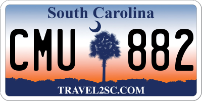 SC license plate CMU882