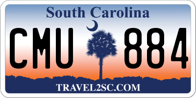 SC license plate CMU884