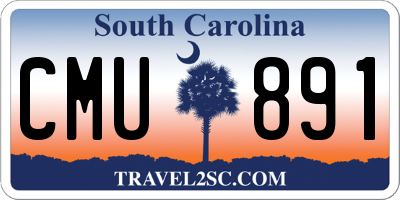 SC license plate CMU891