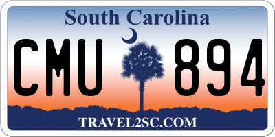 SC license plate CMU894