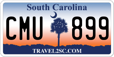 SC license plate CMU899
