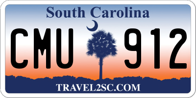 SC license plate CMU912