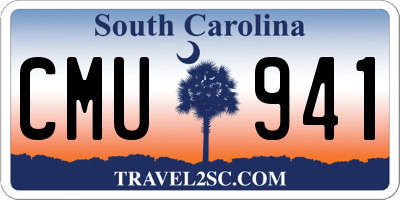 SC license plate CMU941