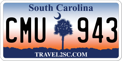 SC license plate CMU943