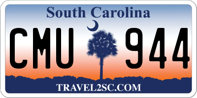 SC license plate CMU944