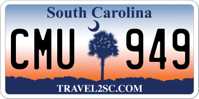 SC license plate CMU949
