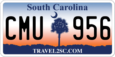 SC license plate CMU956