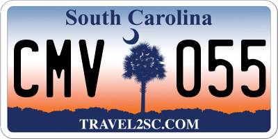 SC license plate CMV055