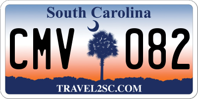 SC license plate CMV082