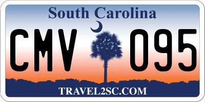 SC license plate CMV095