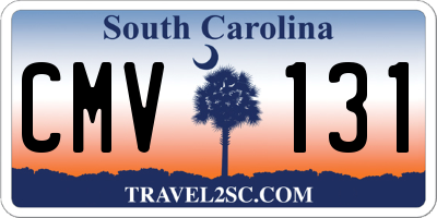 SC license plate CMV131