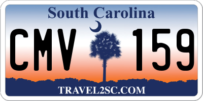 SC license plate CMV159