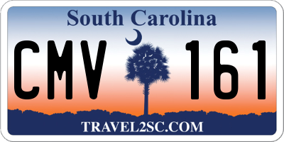 SC license plate CMV161