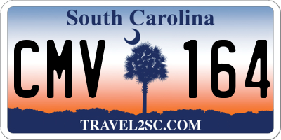 SC license plate CMV164