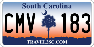 SC license plate CMV183