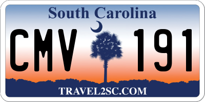 SC license plate CMV191