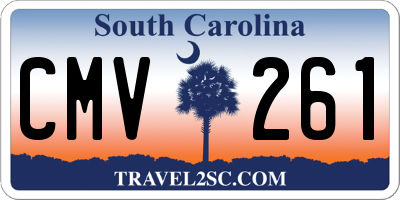 SC license plate CMV261