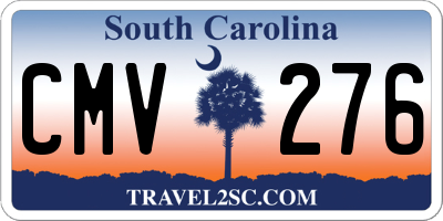 SC license plate CMV276