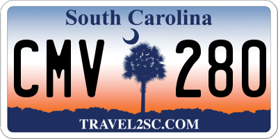 SC license plate CMV280