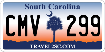 SC license plate CMV299