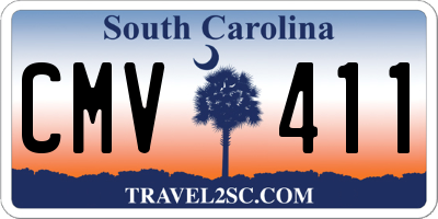 SC license plate CMV411