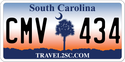 SC license plate CMV434