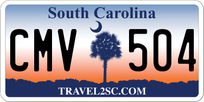 SC license plate CMV504