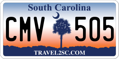SC license plate CMV505