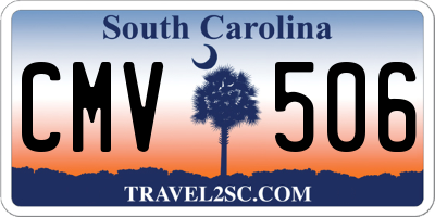 SC license plate CMV506