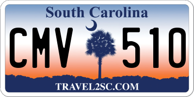 SC license plate CMV510