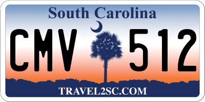 SC license plate CMV512