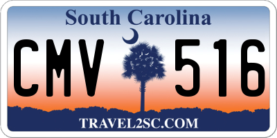 SC license plate CMV516