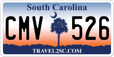 SC license plate CMV526