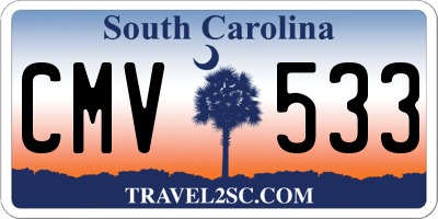SC license plate CMV533