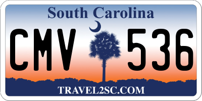 SC license plate CMV536
