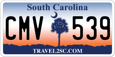 SC license plate CMV539