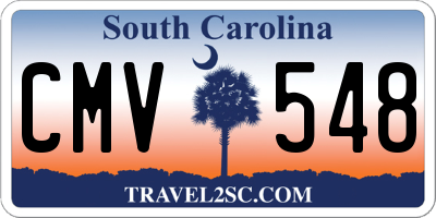 SC license plate CMV548