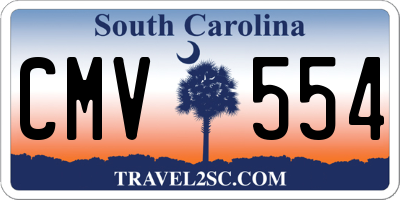 SC license plate CMV554