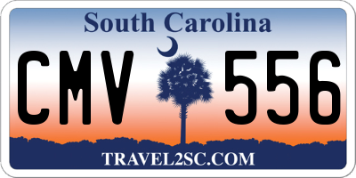 SC license plate CMV556