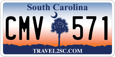 SC license plate CMV571