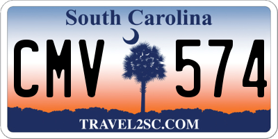 SC license plate CMV574