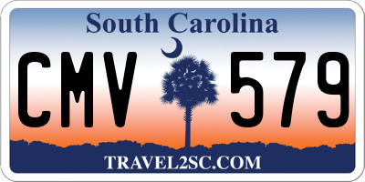 SC license plate CMV579